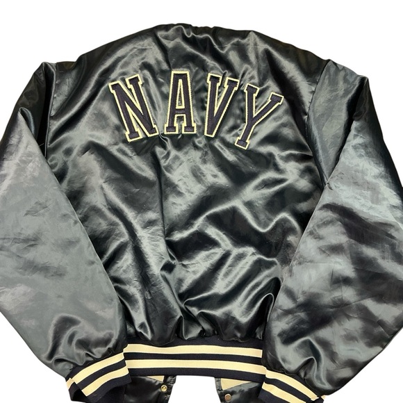 swingster Other - Vintage United States Navy 80/90s satin bomber jacket USA made size large